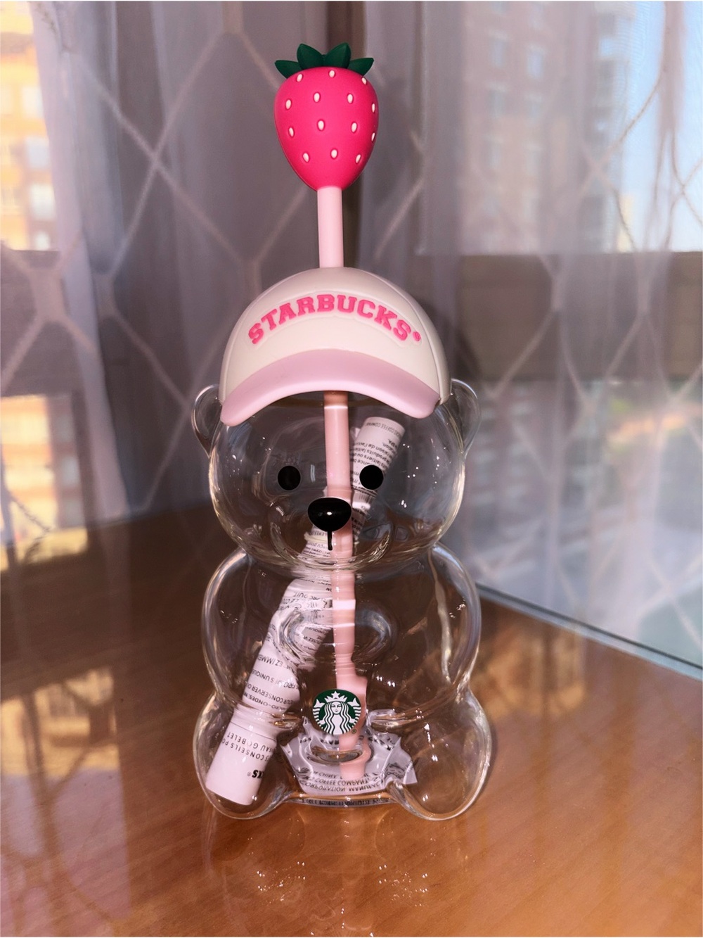 Starbucks Pink Vibes Strawberry Bearista Cold Cup Limited Edition!
